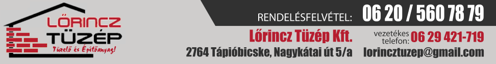 Lőrincz Tüzép - Tápióbicske - Építőanyag és tűzifa kereskedelem